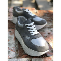 Кросівки з сірої замші Арт. 15-2/21873