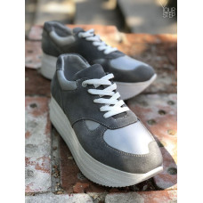 Кросівки з сірої замші Арт. 15-2/21873