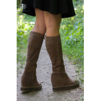 Бежеві чоботи на танкетці Арт. R-4