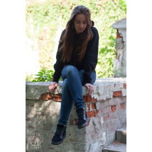 Ботинки из натуральной кожи и замши черного цвета 05-11(Ls6) ДОП*