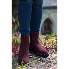 Челсі з бордової замші 12-1/235Ts(1)