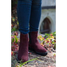 Челсі з бордової замші 12-1/235Ts(1)