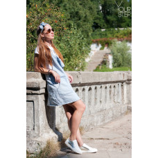 Кеди із білої шкіри зі вставками Арт. Om-2(Em)