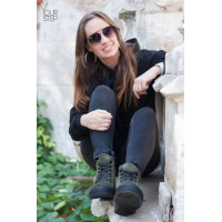 Ботинки из замши цвета хаки 51-3/152