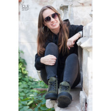 Ботинки из замши цвета хаки 51-3/152