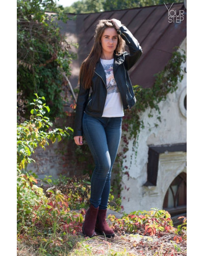 Челсі з бордової замші 12-1/235Ts(1)