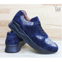 Кросівки із синьої замші Арт. 15-2 ДОП*