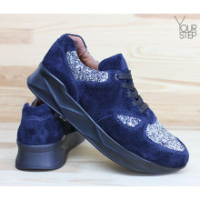 Кросівки із синьої замші Арт. 15-2 ДОП*