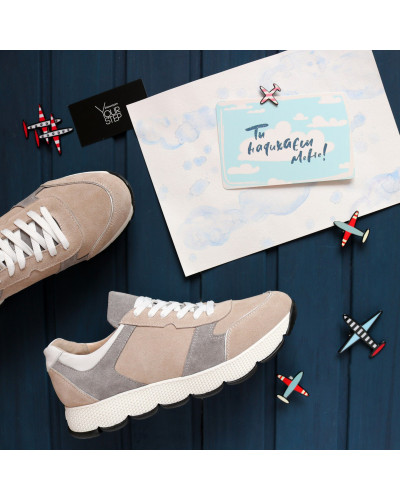 Кросівки з натуральної замші Арт. Т-3