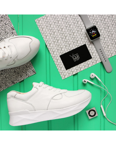 Кросівки із білої шкіри Арт. 15-2 ДОП*