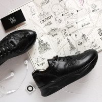 Кросівки з чорної шкіри Арт. 15-2  ДОП*