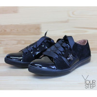 Кеди з чорної замші Арт. Т-2/003-3650