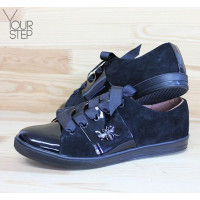 Кеди з чорної замші Арт. Т-2/003-3650