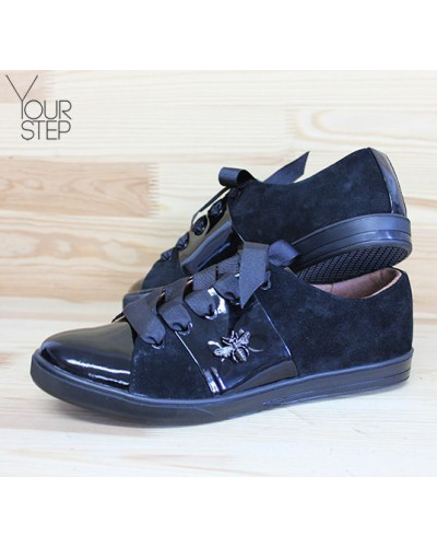 Кеди з чорної замші Арт. Т-2/003-3650