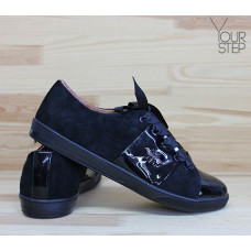 Кеди з чорної замші Арт. Т-2/003-3650