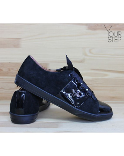 Кеди з чорної замші Арт. Т-2/003-3650