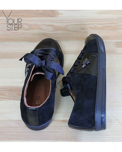 Кеди з чорної замші Арт. Т-2/003-3650