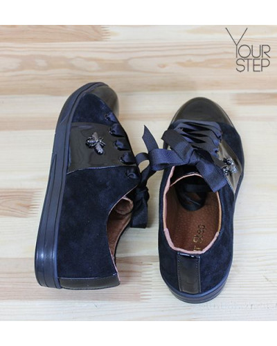 Кеди з чорної замші Арт. Т-2/003-3650