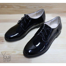 Туфли из черной лаковой кожи Арт. 100-1 ДОП*