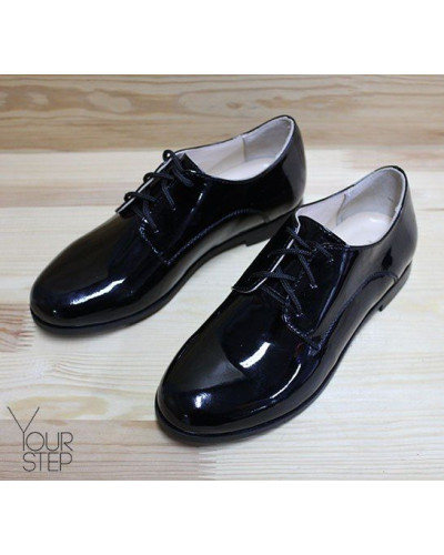 Туфли из черной лаковой кожи Арт. 100-1 ДОП*