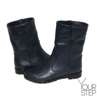 Полусапоги из синей кожи Арт. 12-2(М6)