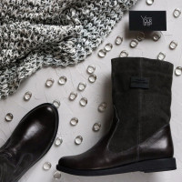 Полусапоги серого цвета Арт. 12-3Z(М8)