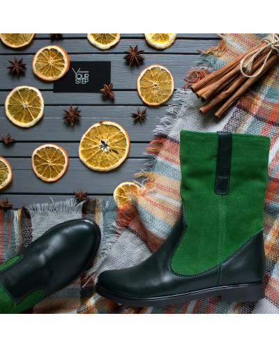 Полусапоги зеленого цвета Арт. 12-2/10120