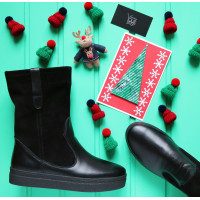 Полусапоги черного цвета Арт. 12-2Ls