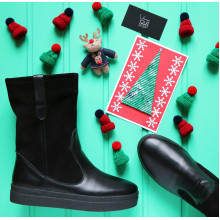 Полусапоги черного цвета Арт. 12-2Ls