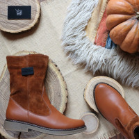 Полусапоги рыжего цвета Арт. 12-3Z(Sn4)