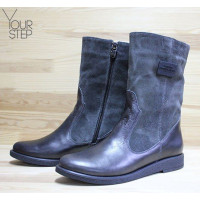 Полусапоги серого цвета Арт. 12-3Z(М8)