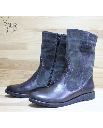 Полусапоги серого цвета Арт. 12-3Z(М8)