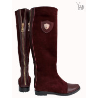 Чоботи бордового кольору Арт. 12-10(М6)