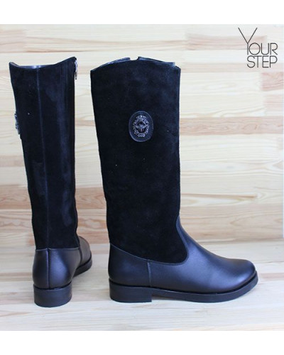 Чоботи чорного кольору Арт. 12-17V-3668