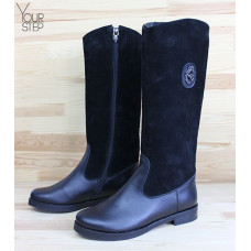 Чоботи чорного кольору Арт. 12-17V-3668