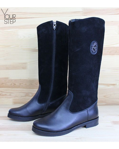 Чоботи чорного кольору Арт. 12-17V-3668