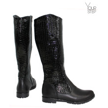 Лакові чорні чоботи Арт. 12-7(М6)