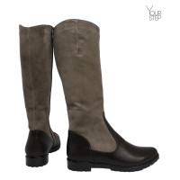 Чоботи зі шкіри та замші Арт. 12-7(М6)