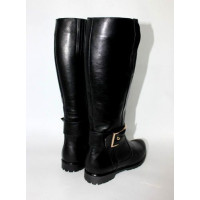 Чоботи із чорної шкіри Арт. 12-8R(M6)