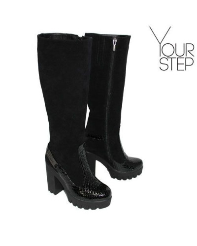 Чоботи чорного кольору Арт. 18-3