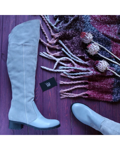 Ботфорти сірого кольору Арт. 30-3