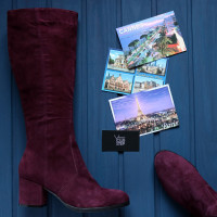 Чоботи з натурального велюру Арт. 605-2Ок