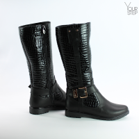 Чорні лакові чоботи Арт. 12-9(М6)