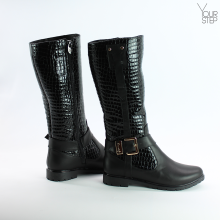 Чорні лакові чоботи Арт. 12-9(М6)