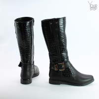 Чорні лакові чоботи Арт. 12-9(М6)