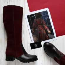 Чоботи кольору бордо Арт. 30-1