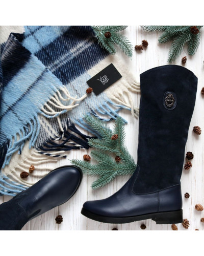 Чоботи синього кольору Арт. 12-17V-3668