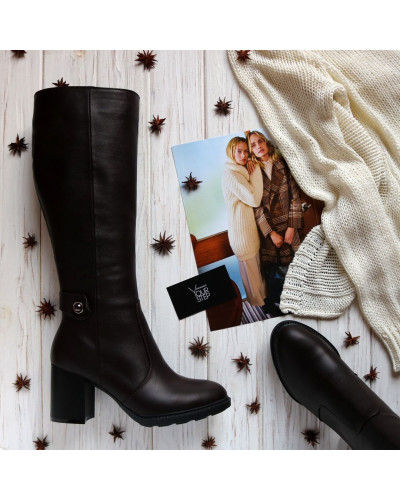 Чоботи кольору шоколад Арт. 605-2Alf-3326(2)