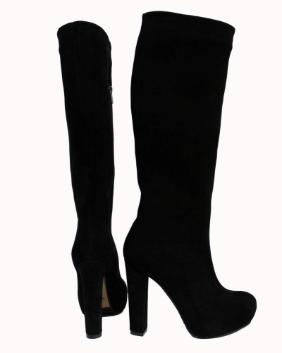 Чоботи із чорного велюру Арт. 951-2ОК