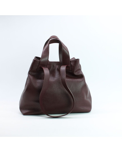 Сумка-трансформер з бордової шкіри флотар Арт. YS-6052